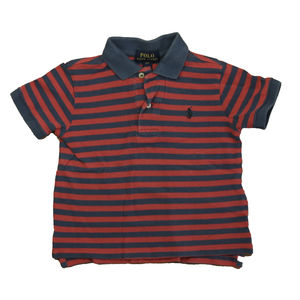 Ralph Lauren Boys Navy | Red Stripe Polo Shirt size: 2T